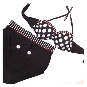✨5/$30 - Bikini w/ High Waist & Removable Straps
